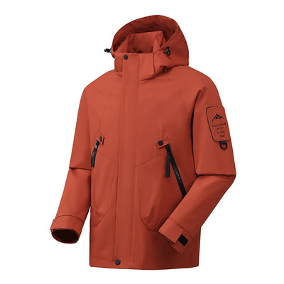 Helena - Lange wasserdichte Wanderjacke - abnehmbare Kapuze - Unisex