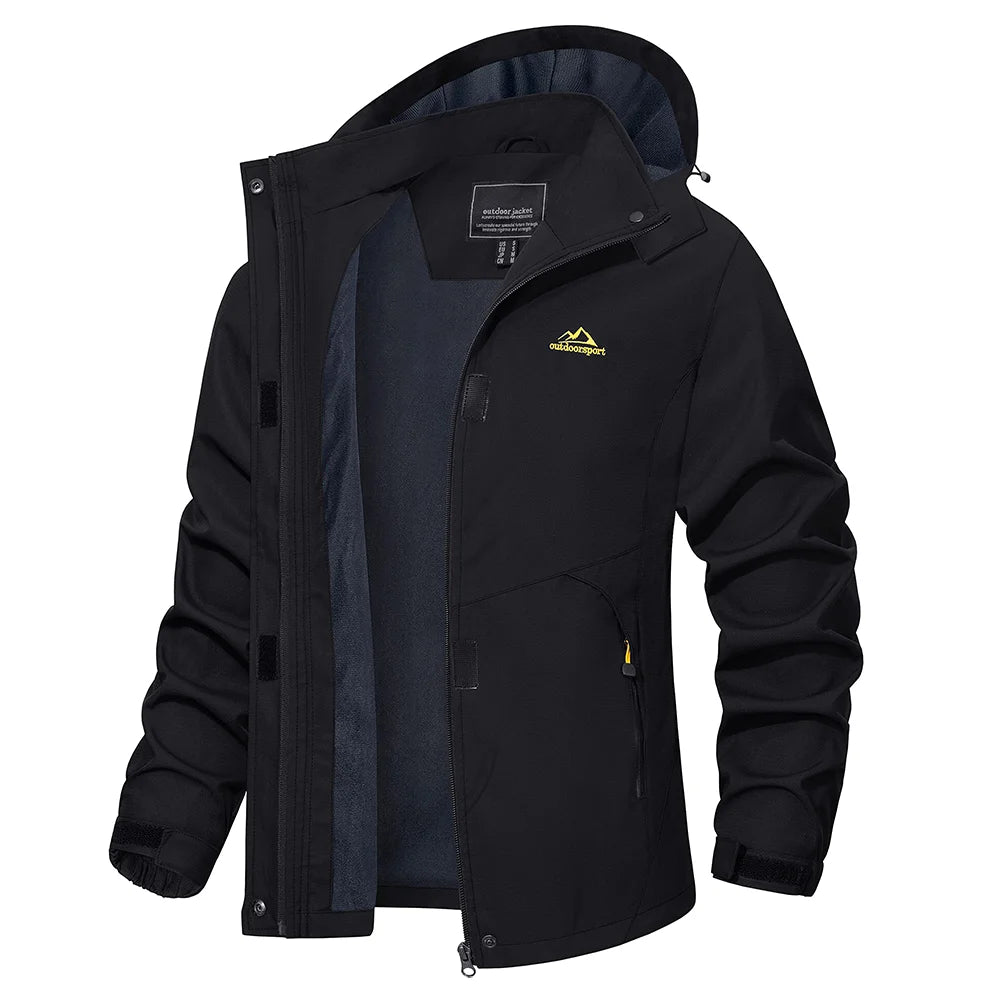 Kiki - Lange wasserdichte Wanderjacke - Abnehmbare kapuze