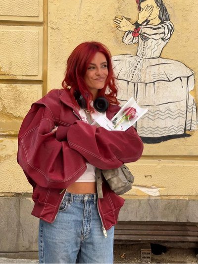 Saya | Mutige Jacke aus veganem Leder