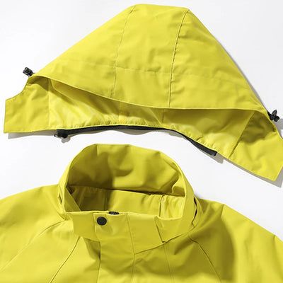 Helena - Lange wasserdichte Wanderjacke - abnehmbare Kapuze - Unisex