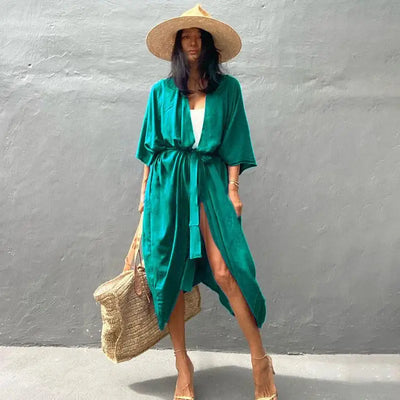 Nina - Vintage Kimono mit buntem Druck