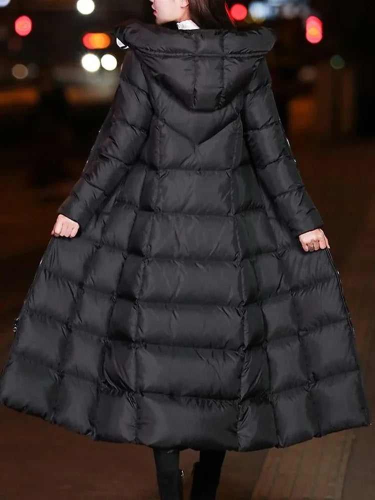 Lianne - Extra lange, warme Pufferjacke