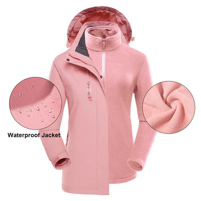 Helena - Lange 3 in 1 wasserdichte Wanderjacke - Unisex