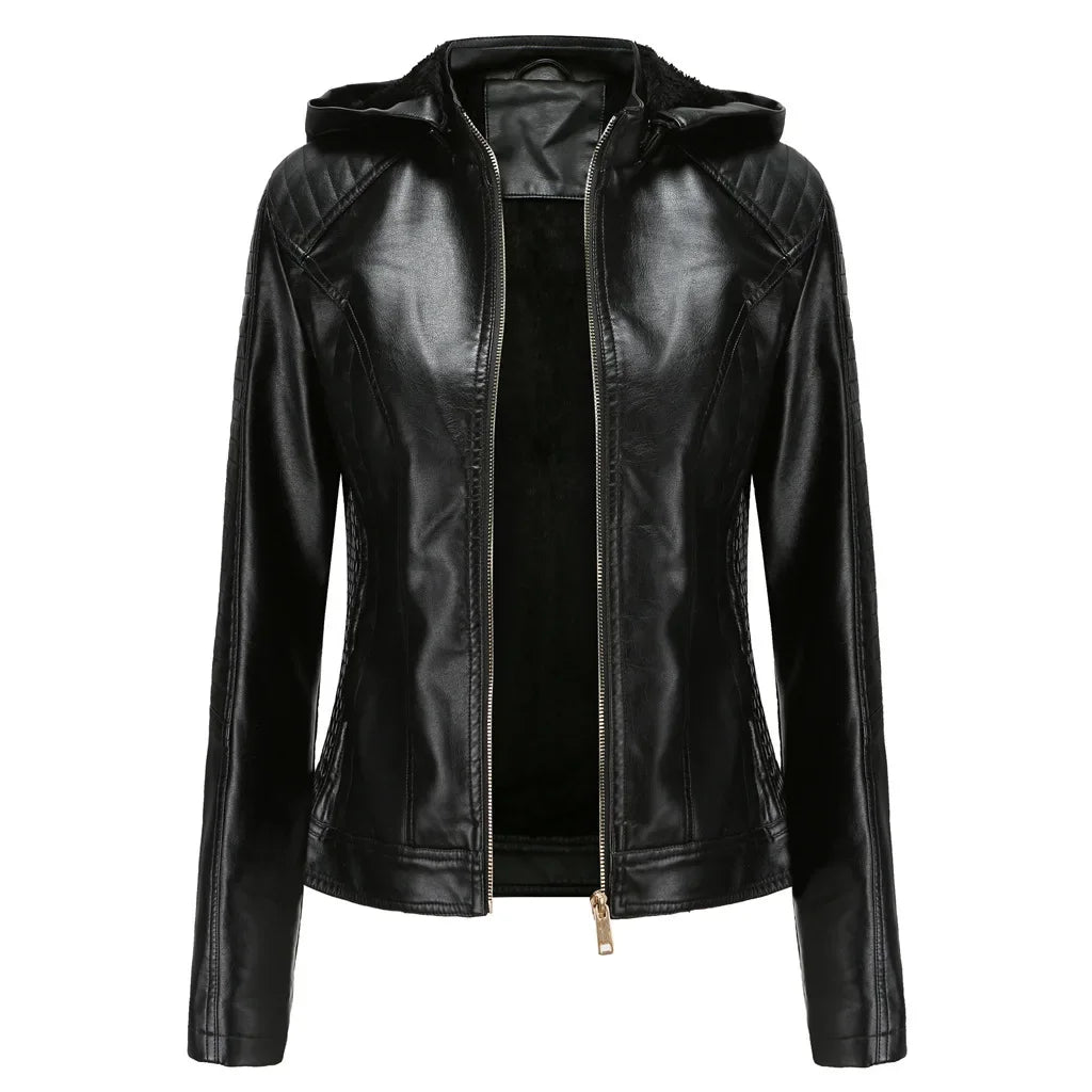 Fiona - Elegante Leder-Motorjacke