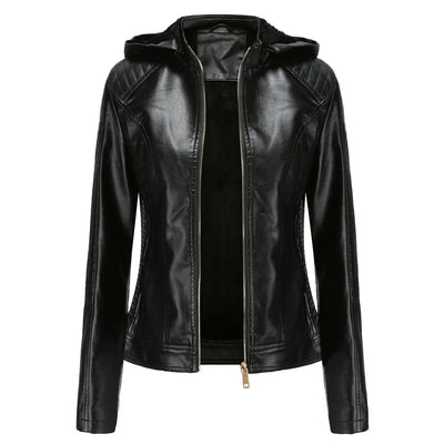 Fiona - Elegante Leder-Motorjacke