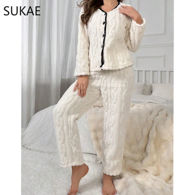 Anna - Wolle Pyjama für Frauen