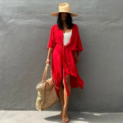 Nina - Vintage Kimono mit buntem Druck