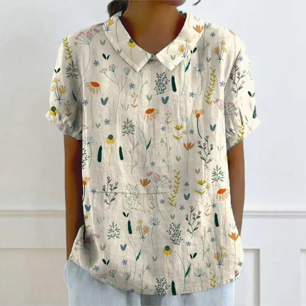Amelia - Elegantes Top Mit blumendruck