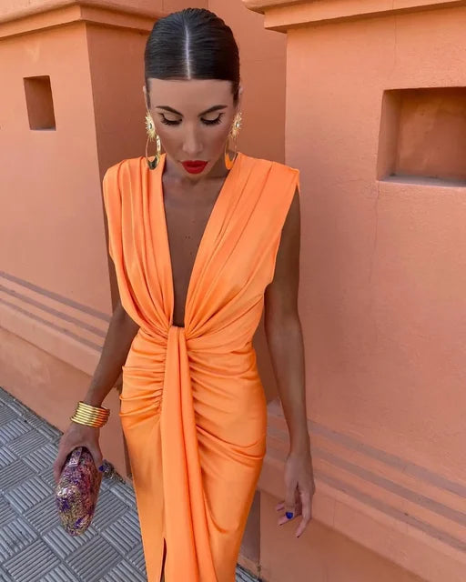 Alessia™ - robe de soirée avec un décolleté profond