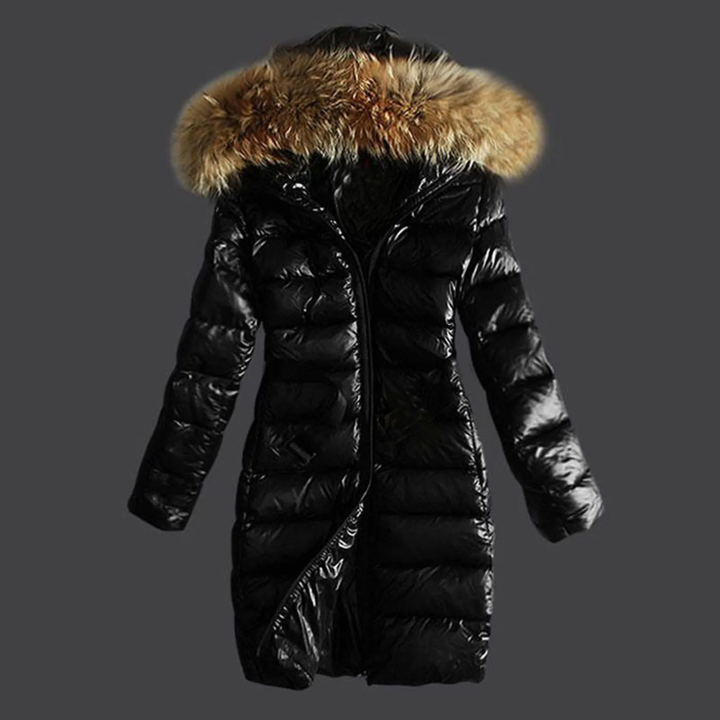Diana - Warme Pelz-Pufferjacke - Winddicht