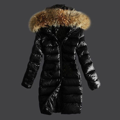 Diana - Warme Pelz-Pufferjacke - Winddicht