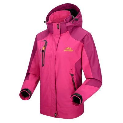 Kelly - Lange wasserdichte Wanderjacke - abnehmbare Kapuze