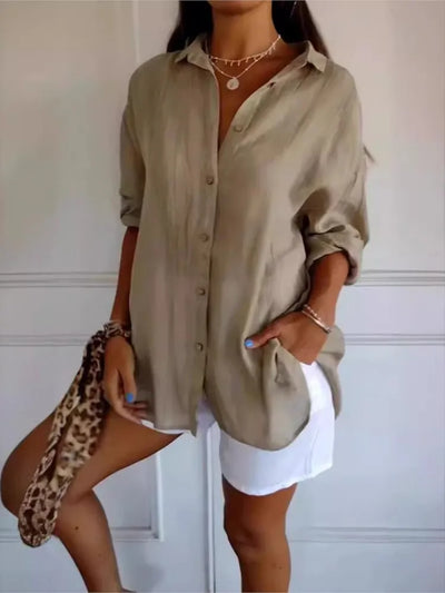 Yvonne™ - Weiche, atmungsaktive Baumwollbluse