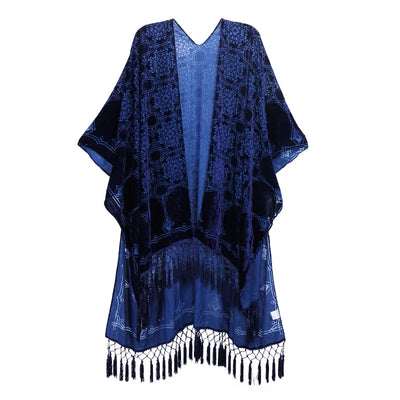 Dunya - Vintage Kimono mit buntem Druck