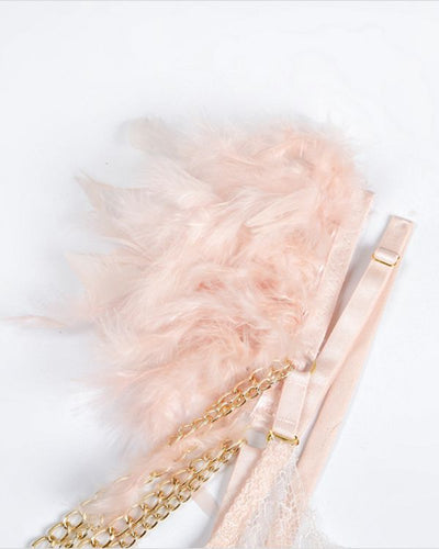 Léonie Moreau® | Spitzen & Feder Dessous Set