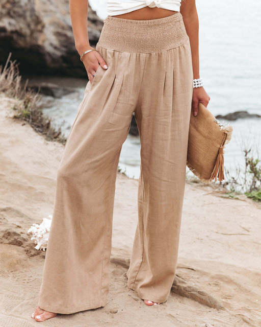 Rina - Comodi pantaloni in lino da donna