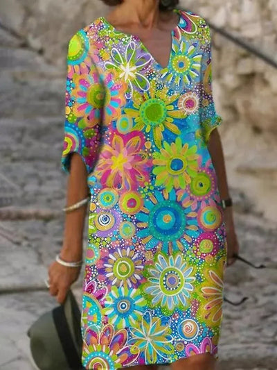 Jélissa™ | Robe fleurie col V