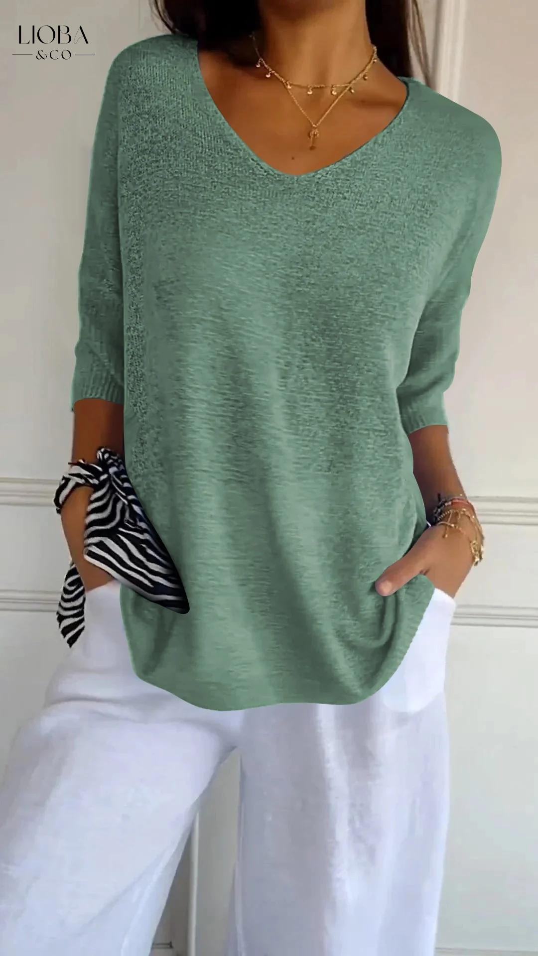 MAIA™ | CAMICIA IN COTONE MANICA LUNGA