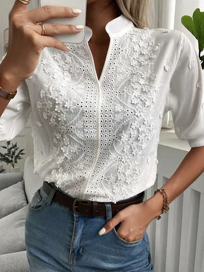 Sophie™ - Luxuriöse bestickte Bluse