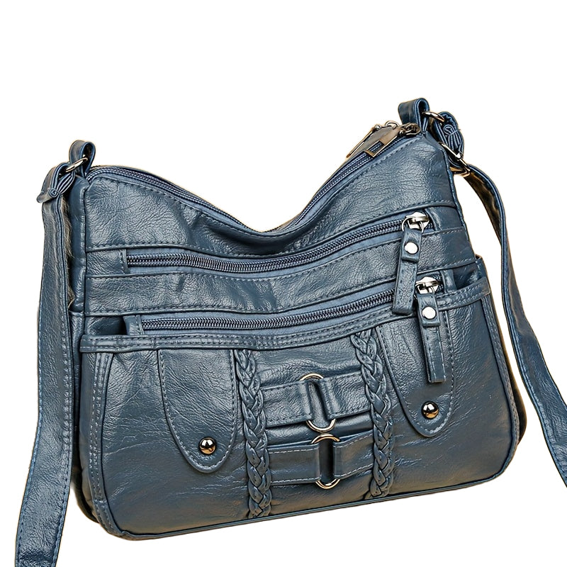 Jody Crossbody mit Nietenbesatz | Anti-Diebstahl Crossbody Tasche