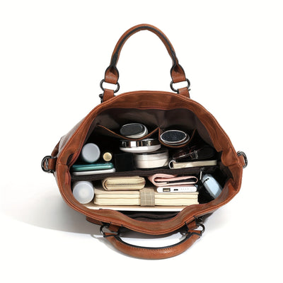 Charlotte's Klassische Eleganz | Vintage Kunstleder Tote Bag