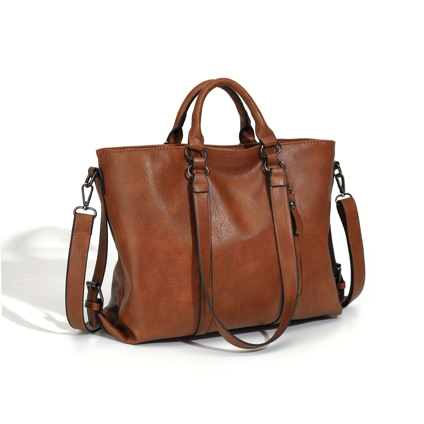 Charlotte's Klassische Eleganz | Vintage Kunstleder Tote Bag