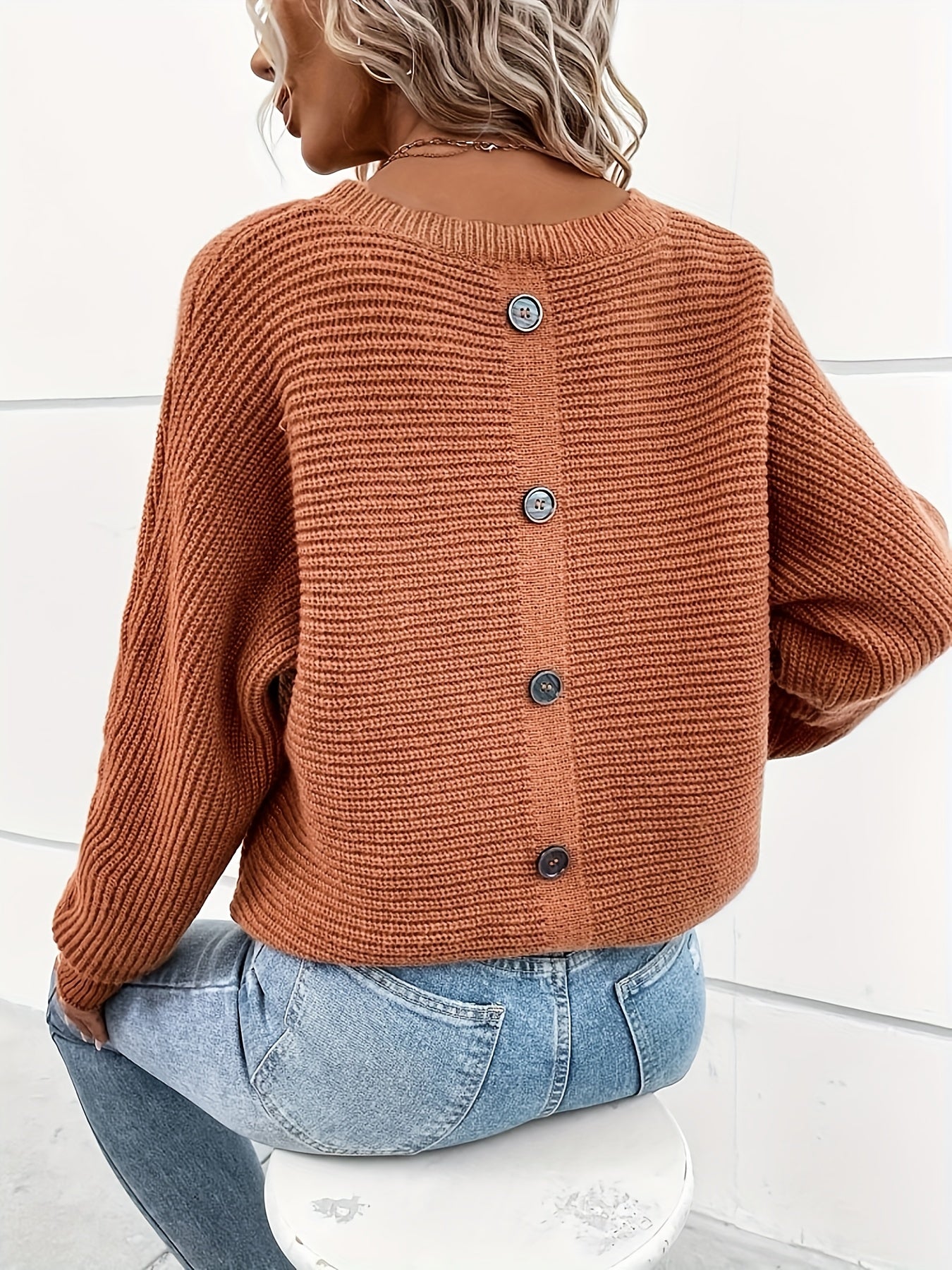 Maglione Oslo™ lavorato a maglia con bottoni sul davanti