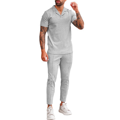 "LapelFit" - Costume col V pour homme 