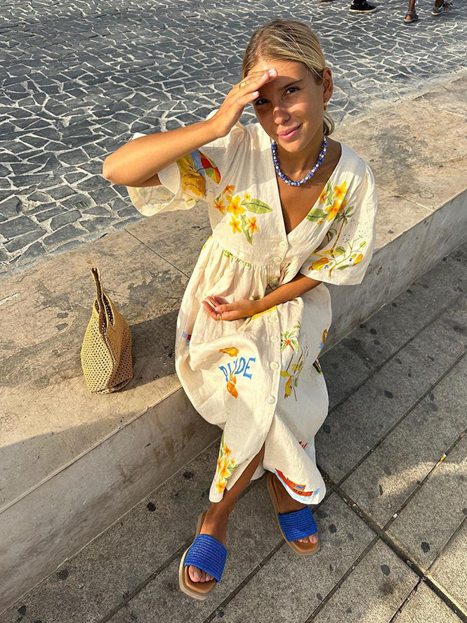 Robe d'été en lin Ida™
