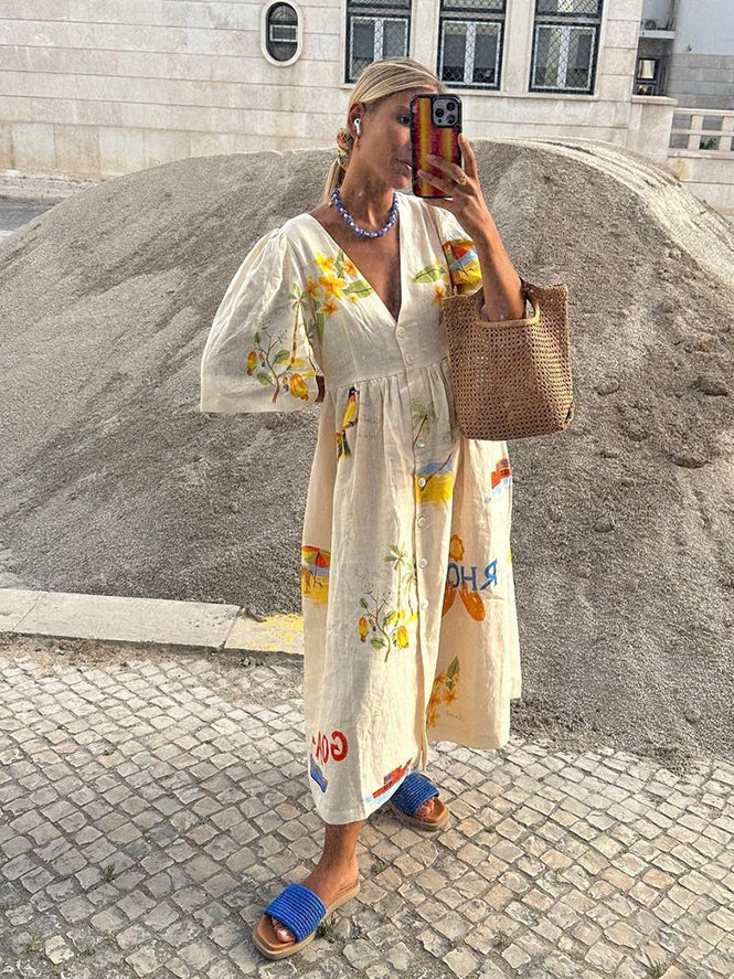 Robe d'été en lin Ida™