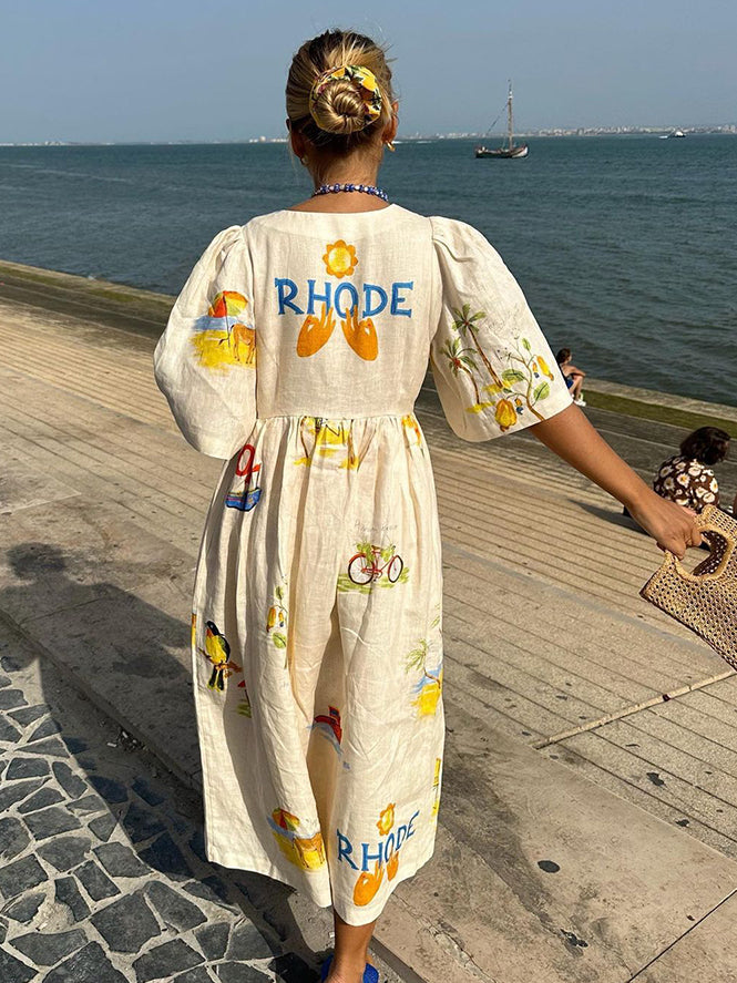 Robe d'été en lin Ida™
