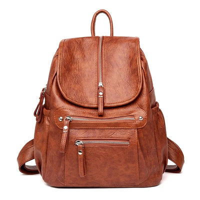 Alisia | Bequemer und leichter Rucksack aus Leder