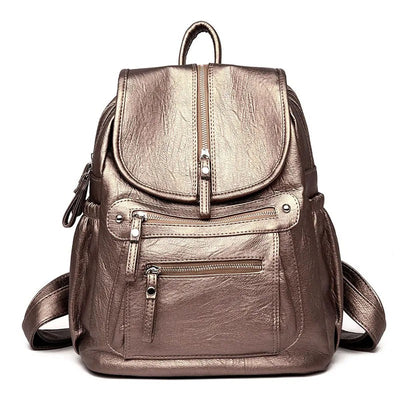 Alisia | Bequemer und leichter Rucksack aus Leder