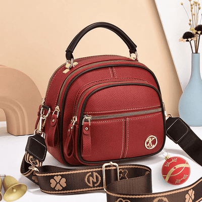 Mollys zeitlose Raffinesse | Stilvolle Ledertasche mitith Shoulder Strap