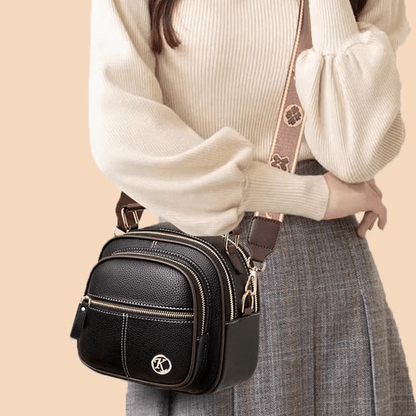 Mollys zeitlose Raffinesse | Stilvolle Ledertasche mitith Shoulder Strap