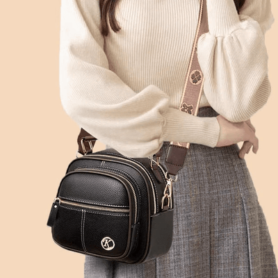 Mollys zeitlose Raffinesse | Stilvolle Ledertasche mitith Shoulder Strap