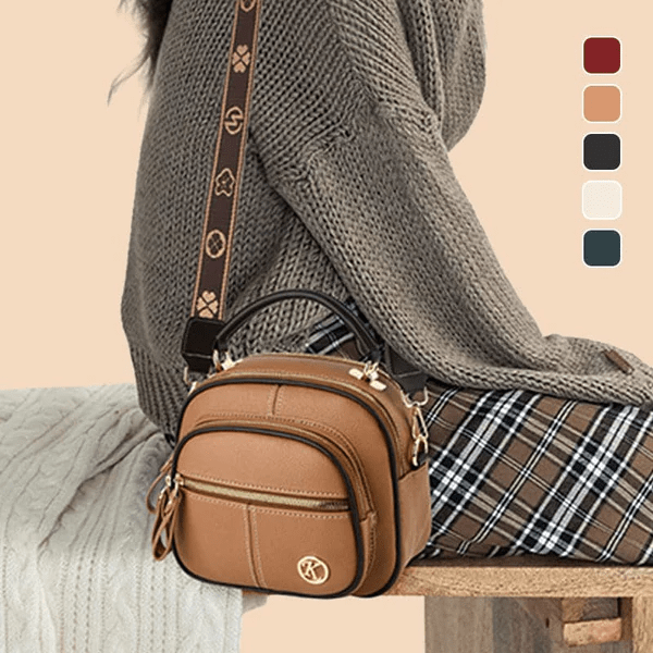 Mollys zeitlose Raffinesse | Stilvolle Ledertasche mitith Shoulder Strap