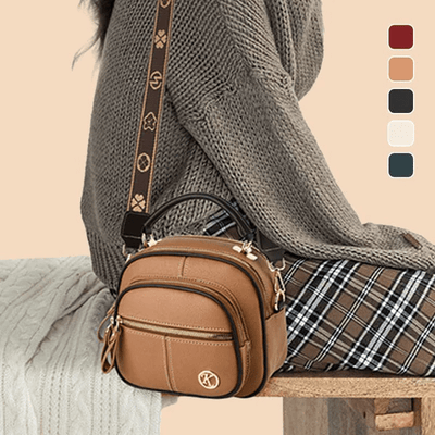 Mollys zeitlose Raffinesse | Stilvolle Ledertasche mitith Shoulder Strap