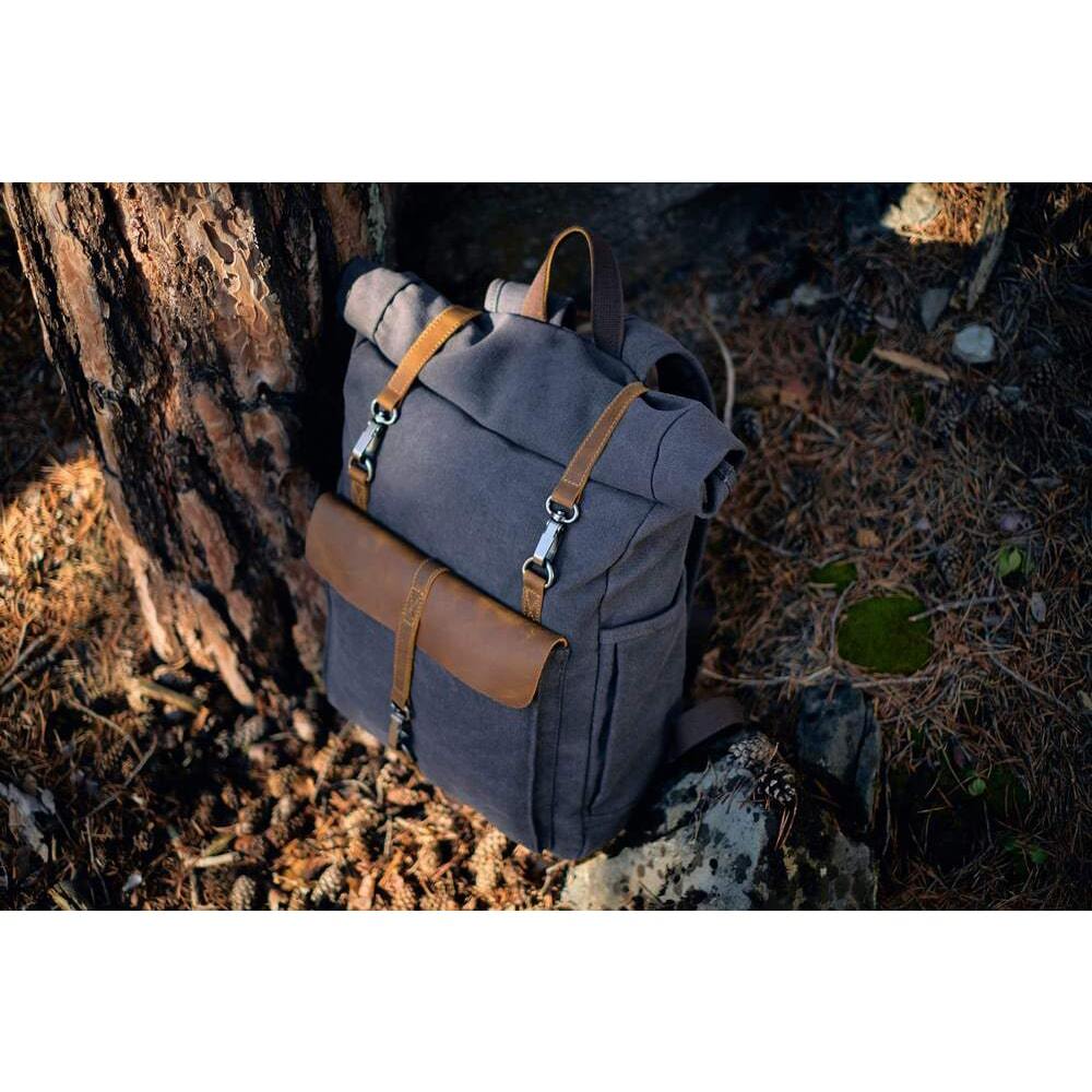 ZÜRICH | Retro Segeltuch-Rucksack