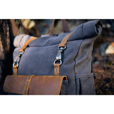ZÜRICH | Retro Segeltuch-Rucksack