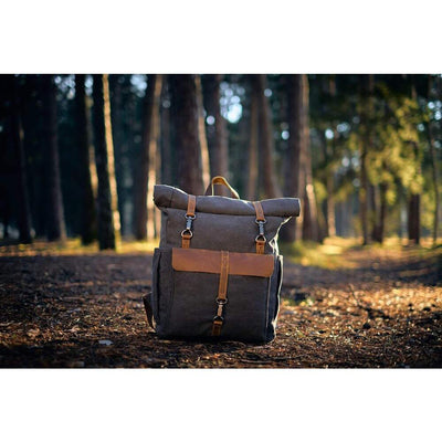 ZÜRICH | Retro Segeltuch-Rucksack