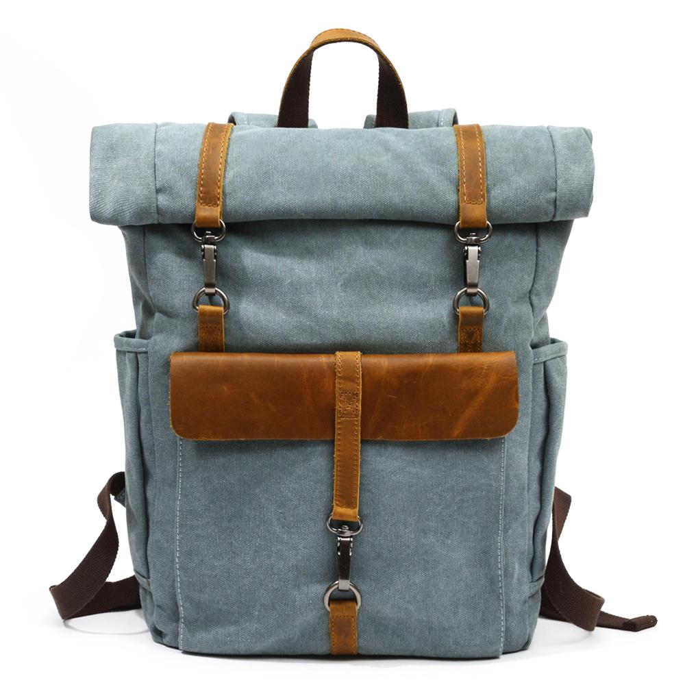 ZÜRICH | Retro Segeltuch-Rucksack