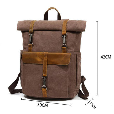 ZÜRICH | Retro Segeltuch-Rucksack