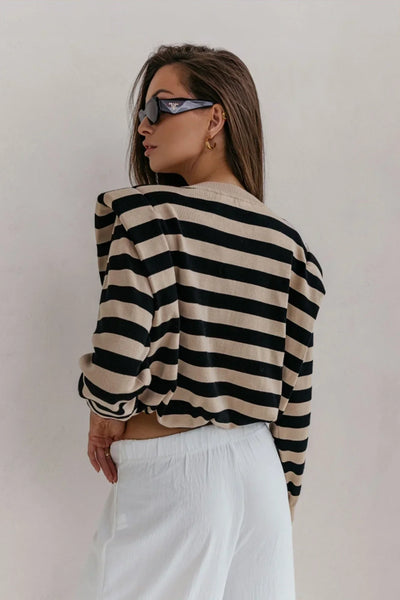LEA - italienischer gestreifter Pullover für Damen