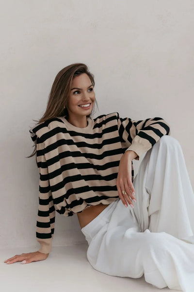 LEA - italienischer gestreifter Pullover für Damen